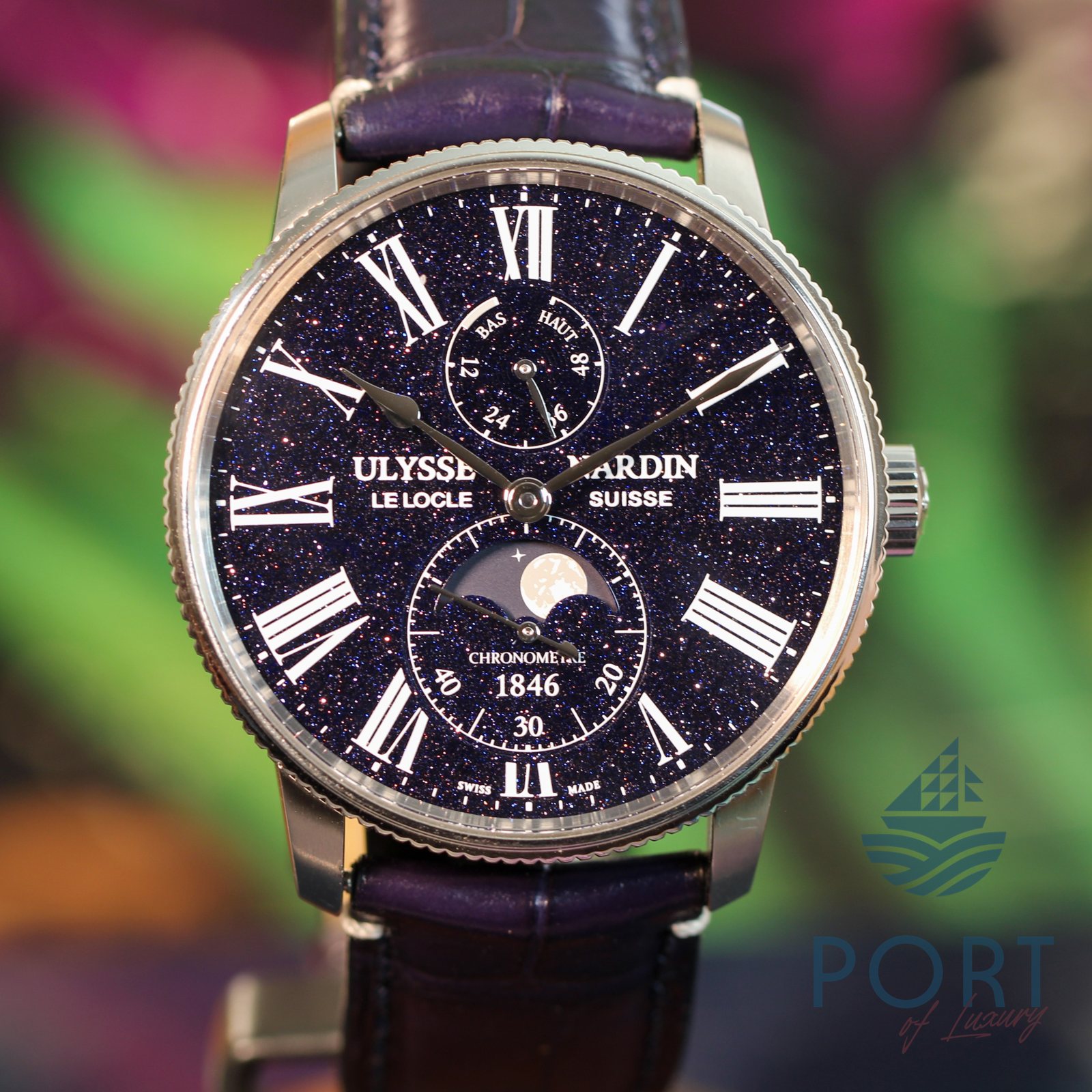 Ulysse Nardin MARINE TORPILLEUR MOONPHASE AVENTURINE 1193-310LE-3A-AVE/1A